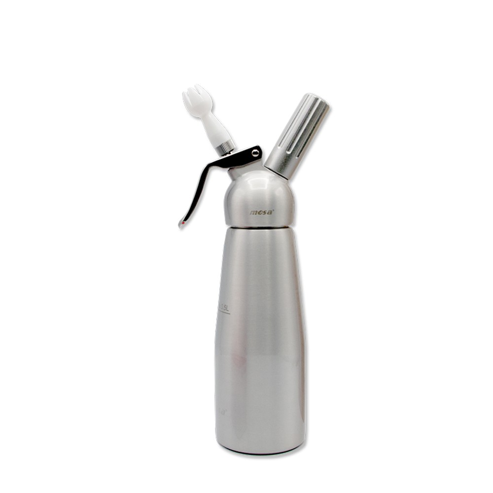 *ORIGINAL MOSA* 0.5L FULL ALUMINIUM CREAM WHIPPER (FREE 10 PIECES N20