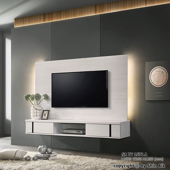 FREE INSTALLATION Monolife 6ft Hanging TV With Led / Wall