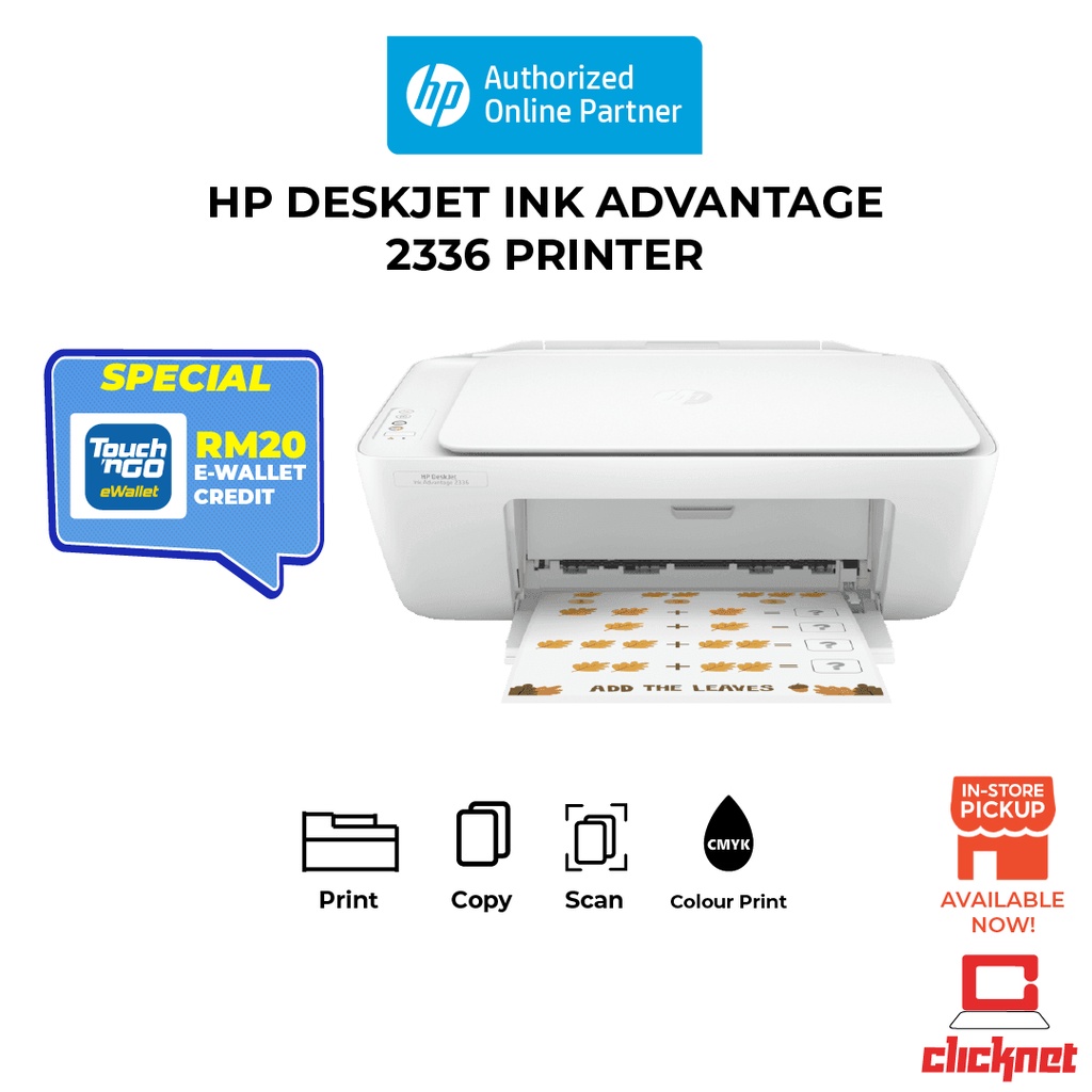 HP Deskjet 2336 Ink Advantage All In One Printer 7WQ05B Shopee Malaysia