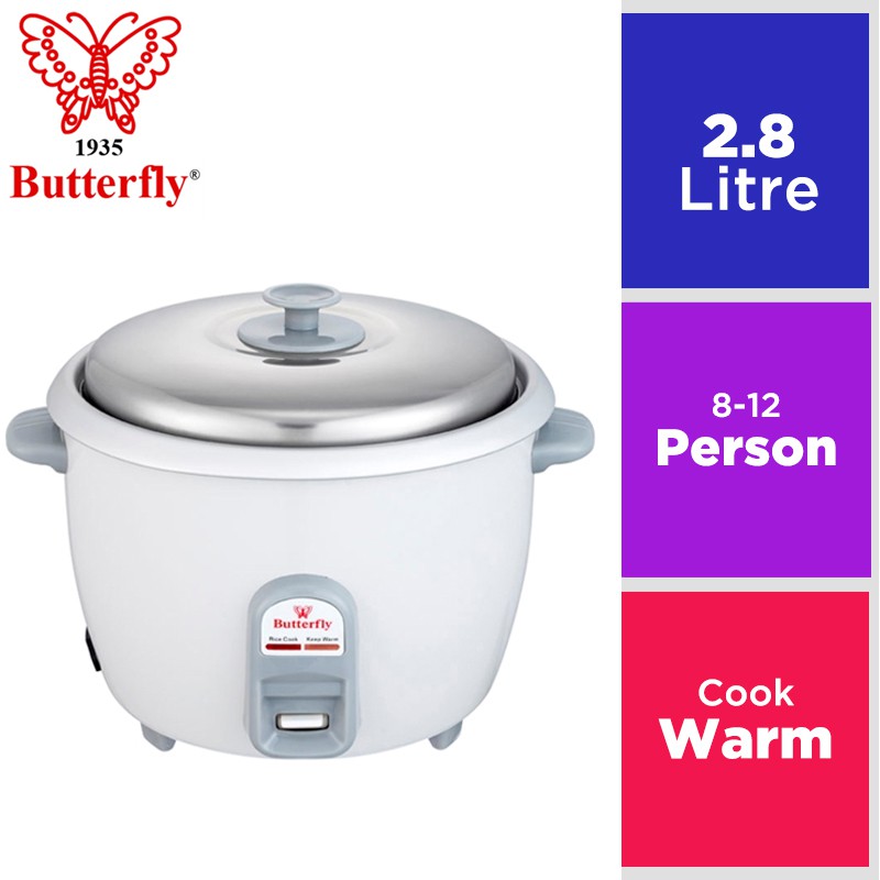 Butterfly Aluminum Inner Pot Rice Cooker 2.8 Liter BRCF6028 Shopee