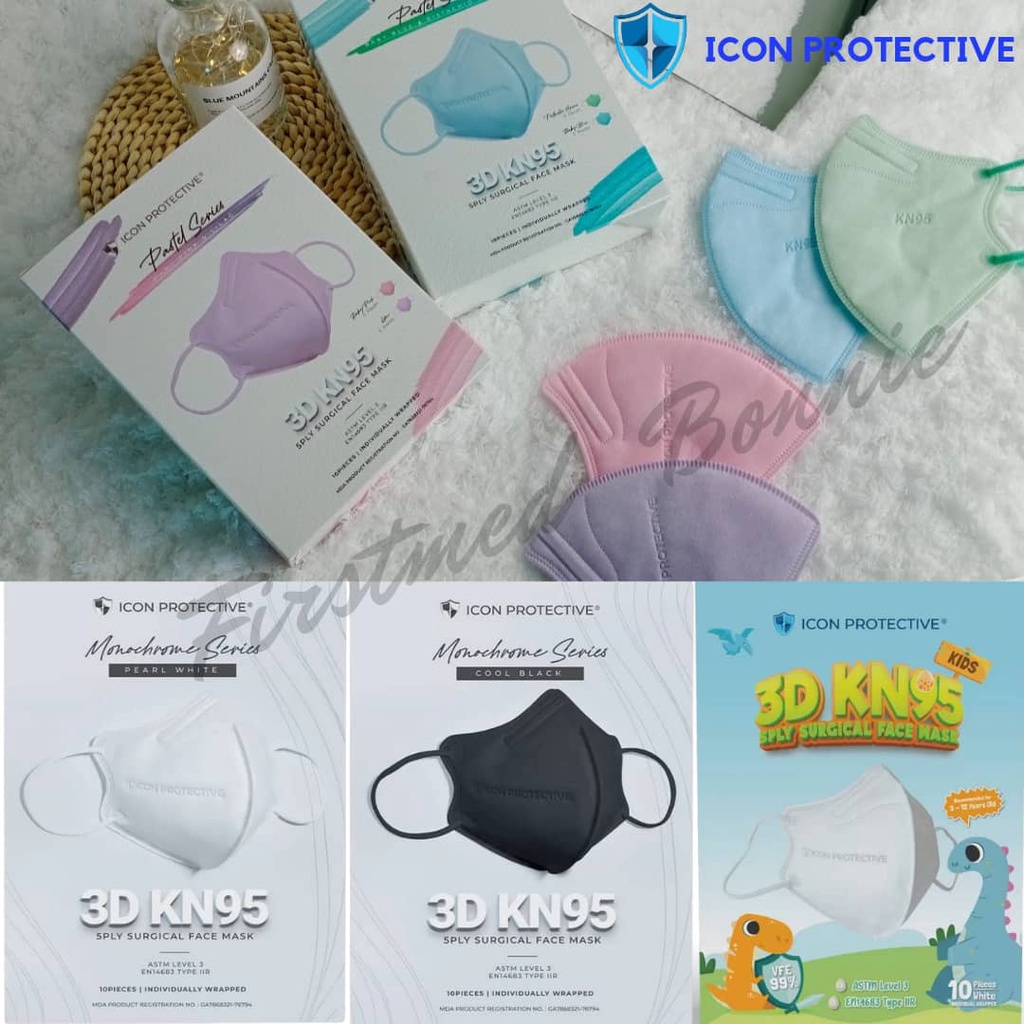 Icon Protective KN95 medical 5 Layers Face Mask BFE99/PFE99(10pcs