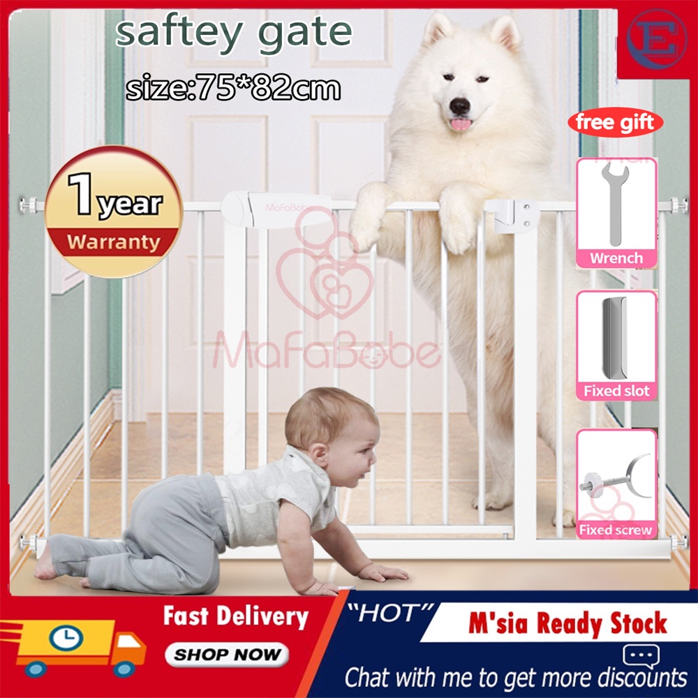Mafababe Baby Gate Baby Safety Gate Auto Lock Pagar Bayi Pets gate Auto