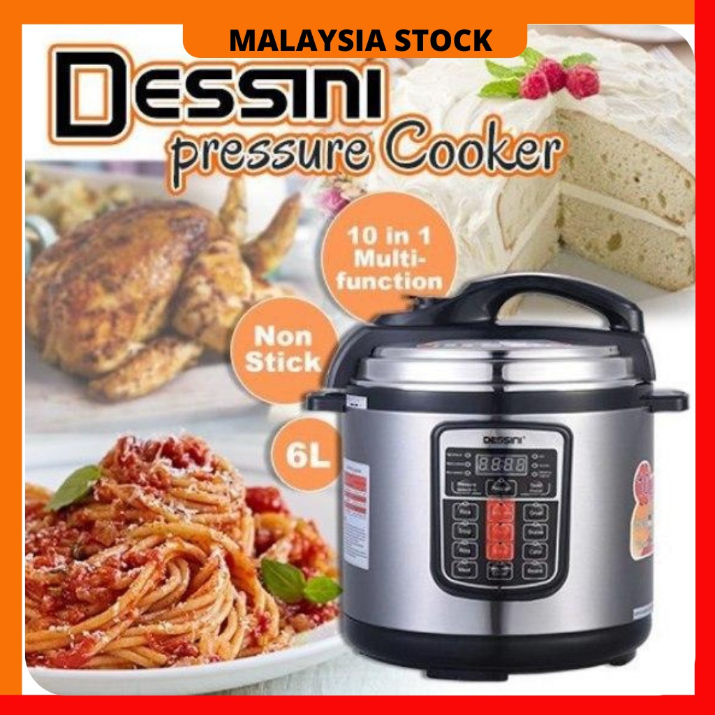 [READY STOK] 8L/6L Periuk Bertekanan Tinggi Dessini Pressure Cooker