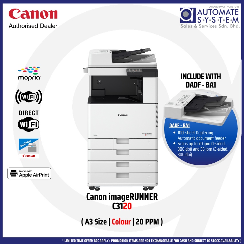 Canon imageRUNNER C3120 iR C3120 A3 Colour Laser Multifunctional
