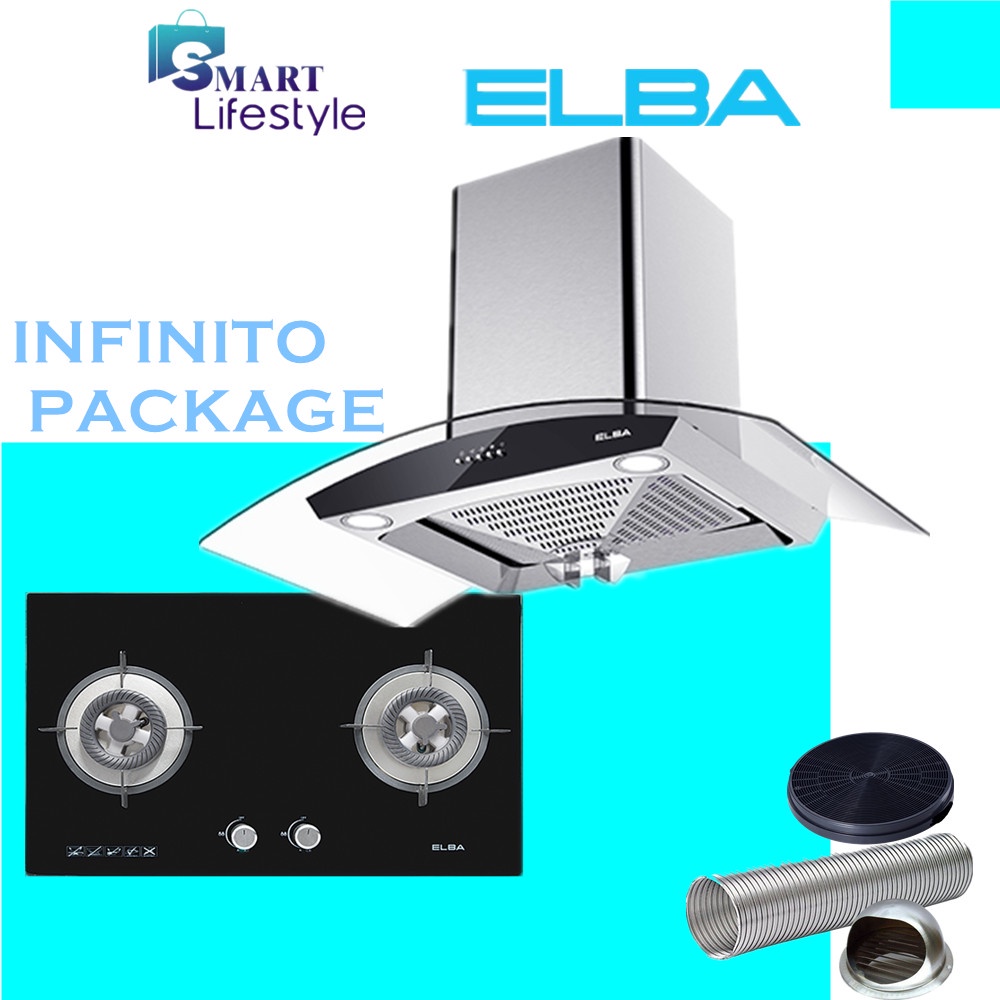 ELBA INFINITO PACKAGE HOB & HOOD EHJ9088(SS) EGHG8522G EGHK8842G(BK