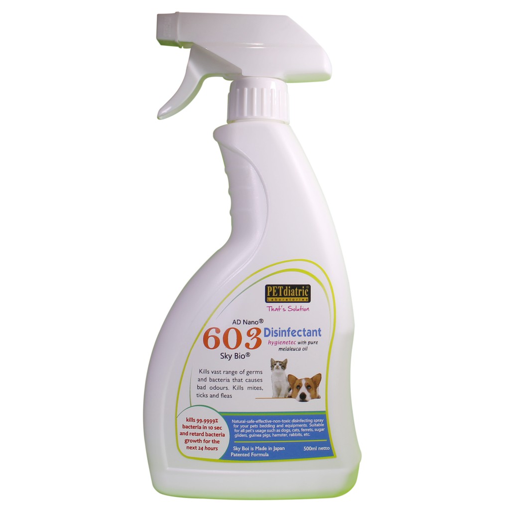 Disinfectant 603 kill viruses & bacteria 500ml non perfumed pets bed
