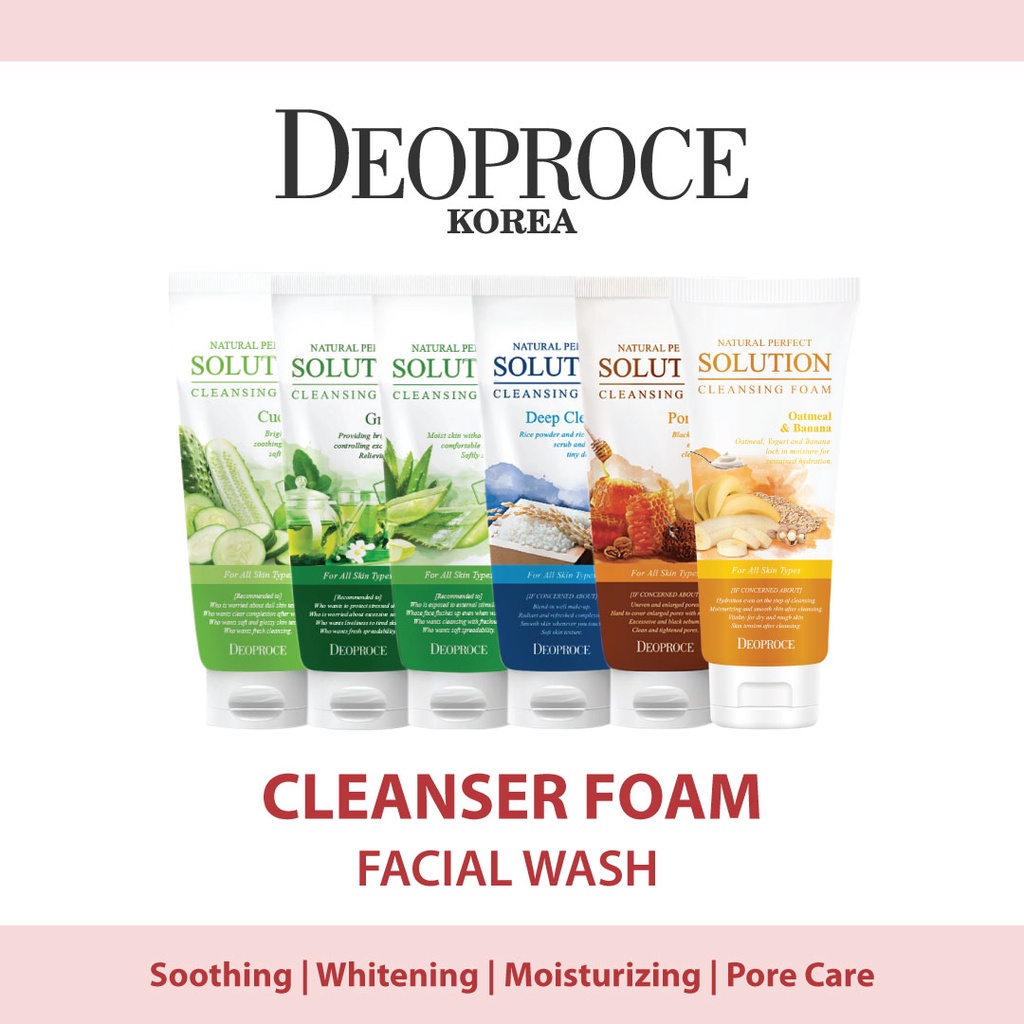 DEOPROCE Cleanser Foam Facial Wash (ORIGINAL KOREA) Shopee Malaysia