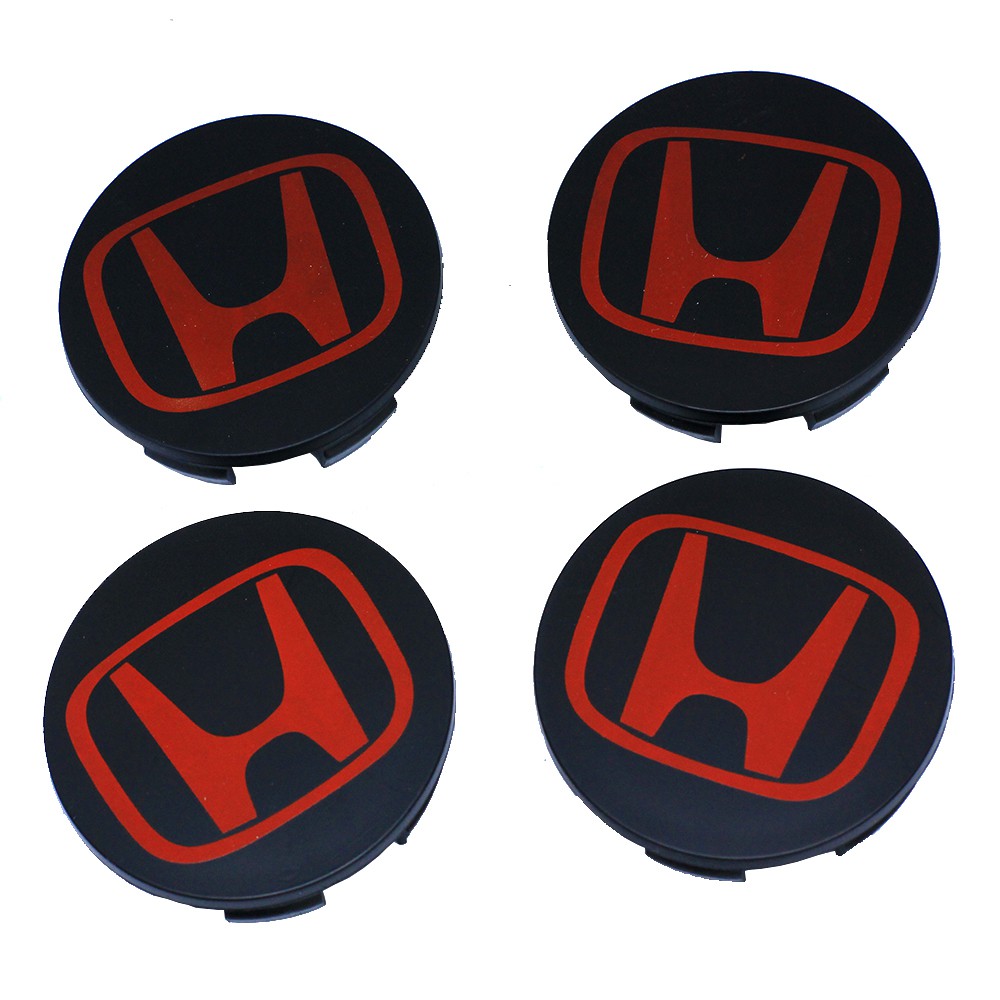 Honda Sport Rim Cap Hub Cap ( Black Red ) Shopee Malaysia