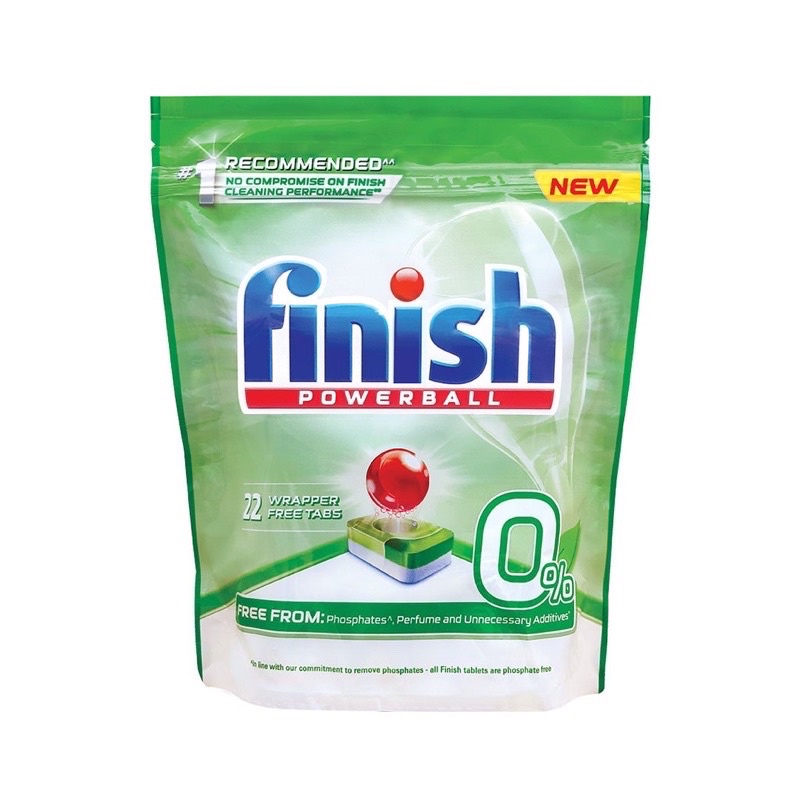 (REJECT PACKAGING) Finish 0 Dishwasher Tablets 22pcs (EXP 02/22