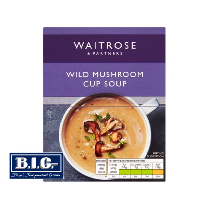 Waitrose Wild Mushroom Cup Soup 4x24g (EXP Jan 2024) Shopee Malaysia