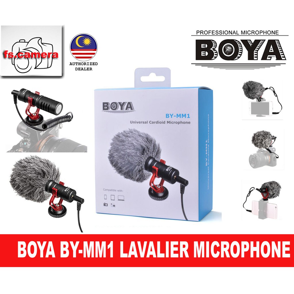 BOYA ORIGINAL MALAYSIA BYMM1 BYMM1 MICROPHONE ( 1 TO 1 WARRANTY
