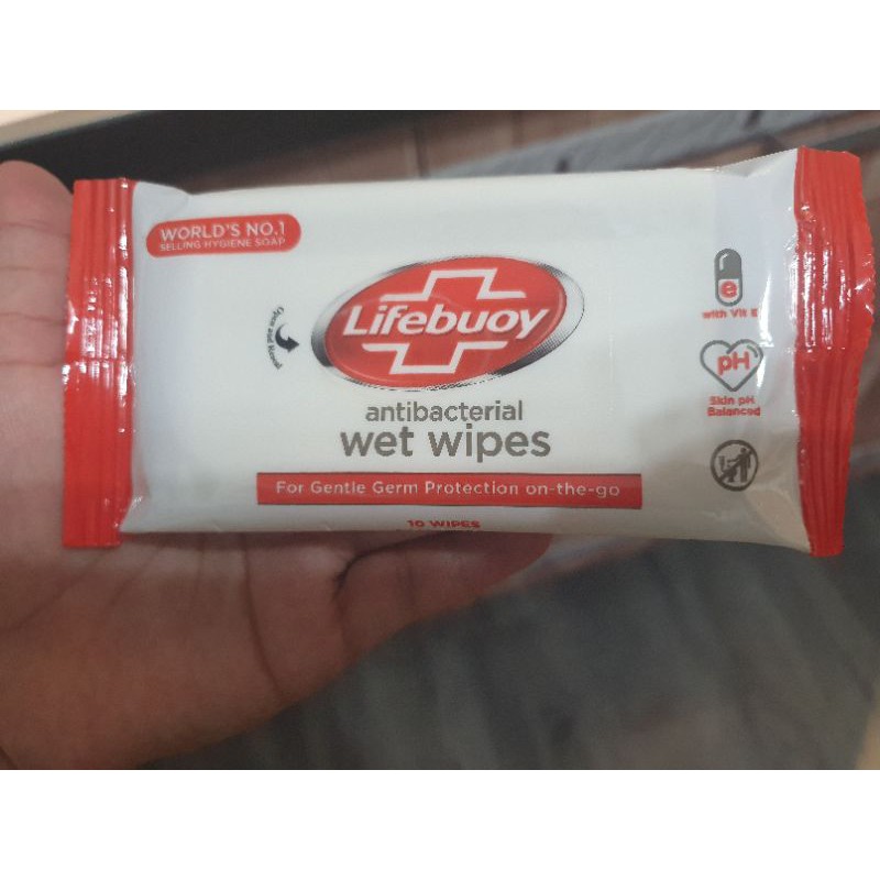 Lifebuoy Antibacterial Wet Wipes Tisu Basah 10pcs Shopee Malaysia