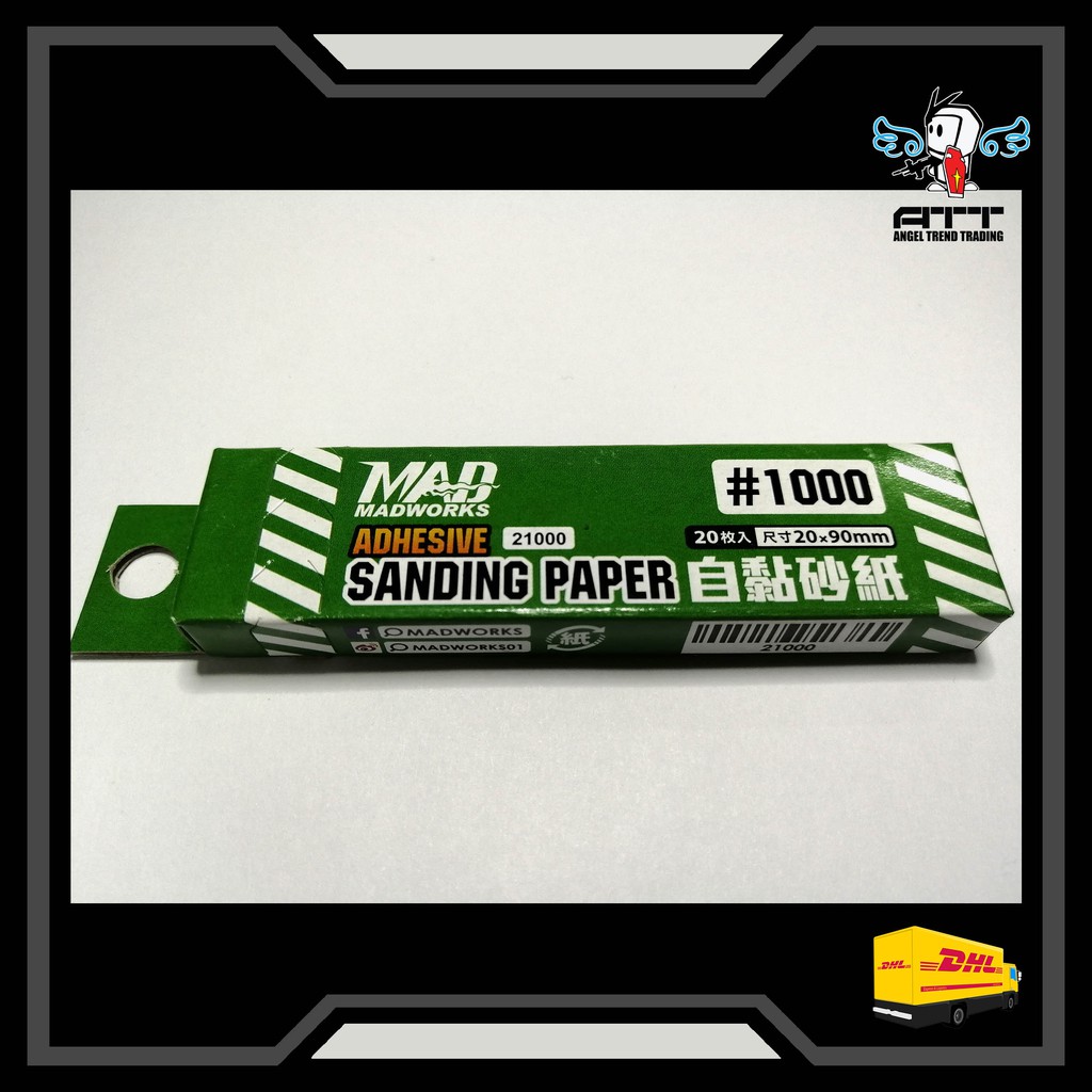 MADWORKS ADHESIVE SANDING PAPER 1000 (Gunpla Gundam Paint Model Kit Tools Resin Statue Airbrush