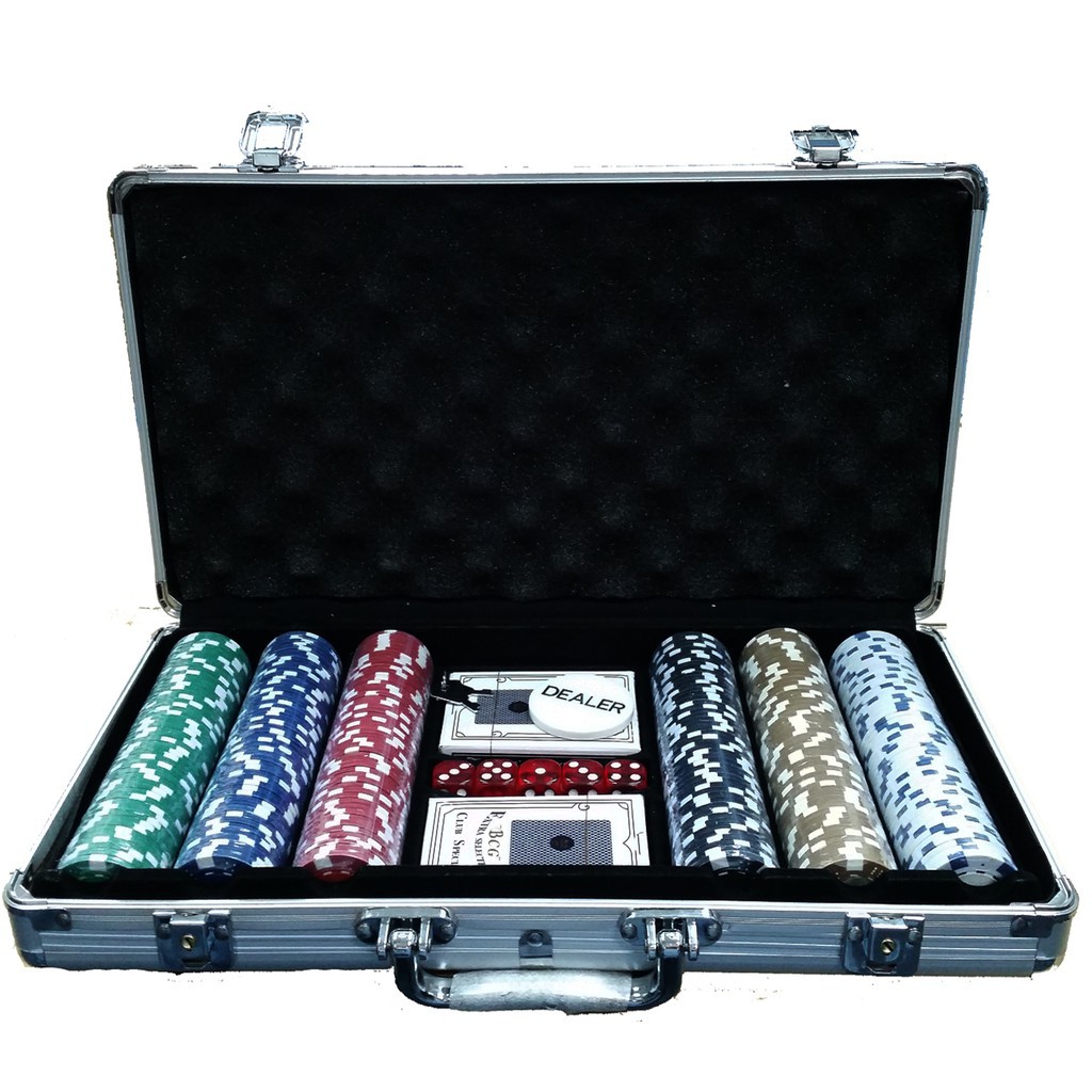 Poker Game Set With Aluminum Case (300 Chips) Shopee Malaysia