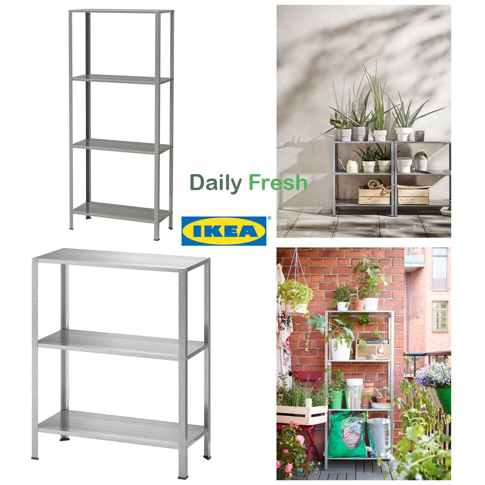 IKEA HYLLIS 4 Tier Multipurpose Shelf RAK SERBAGUNA Greenhouse Rack