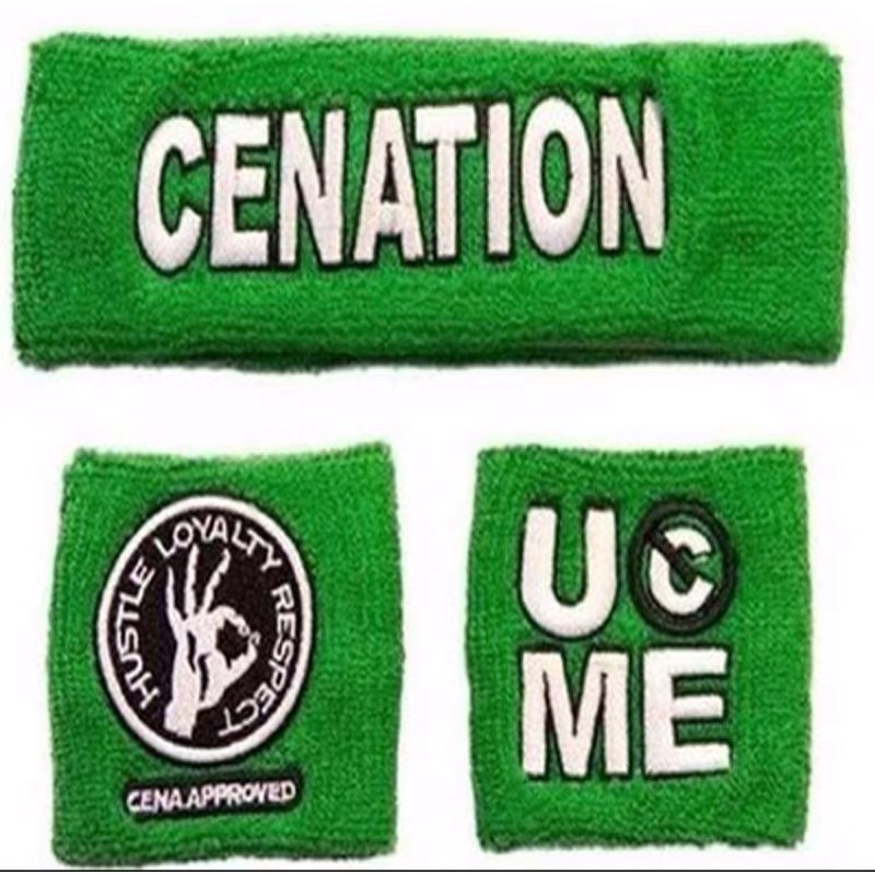 WWE Wristband John Cena dark green Shopee Malaysia