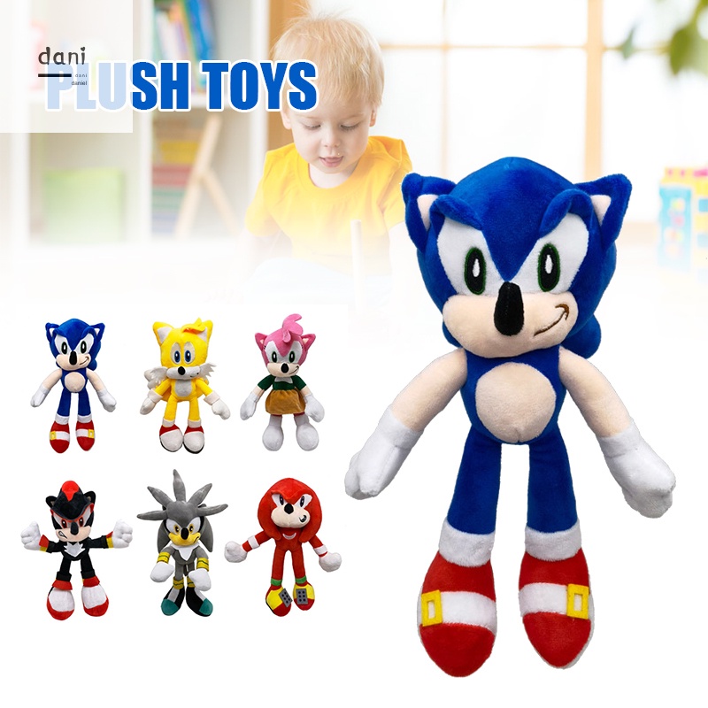 Sonic Hedgehogs Toy Soft Plush FigureToys Cartoon Character Cuddle