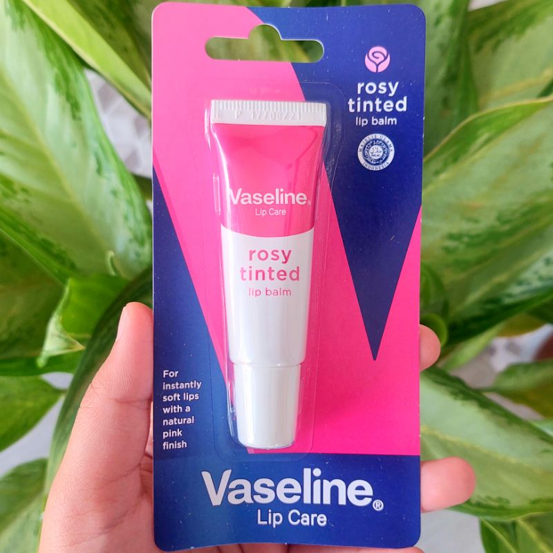 Vaseline Rosy Tinted Lip Balm Moisturizing Brighten Lip Balm 10g Lip