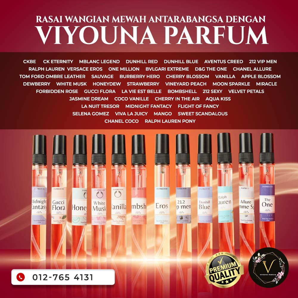 Pen Perfume Inspired 12ml High Quality Perfume Minyak Wangi Perempuan