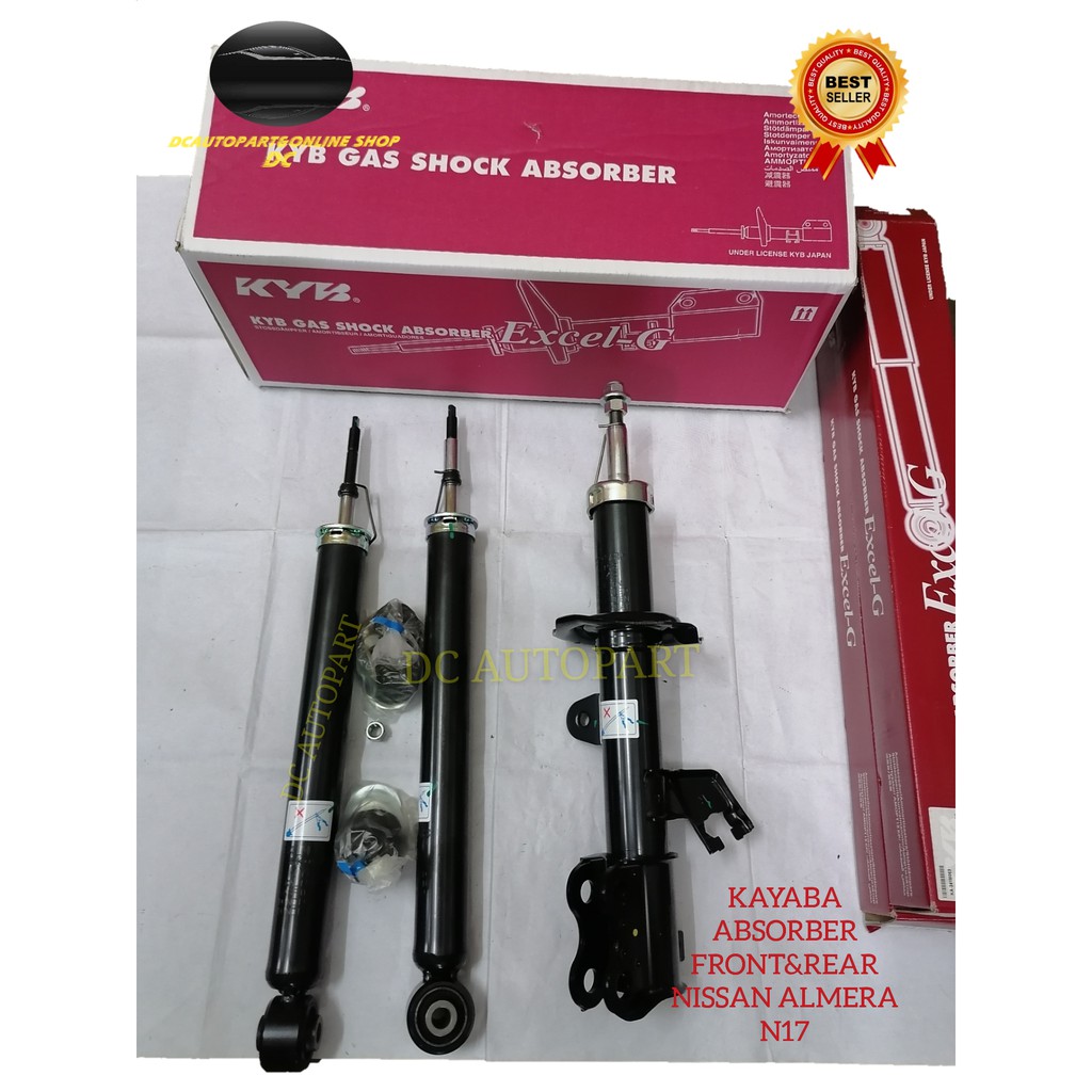 KYB KAYABA NISSAN ALMERA N17 SHOCK ABSORBER FRONT & REAR FRT RR ABS