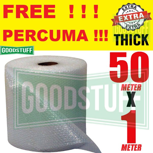 100 EXTRA THICK BUBBLE WRAP BUBBLE PACKING PACKAGING 50M X 100M, EXTRA
