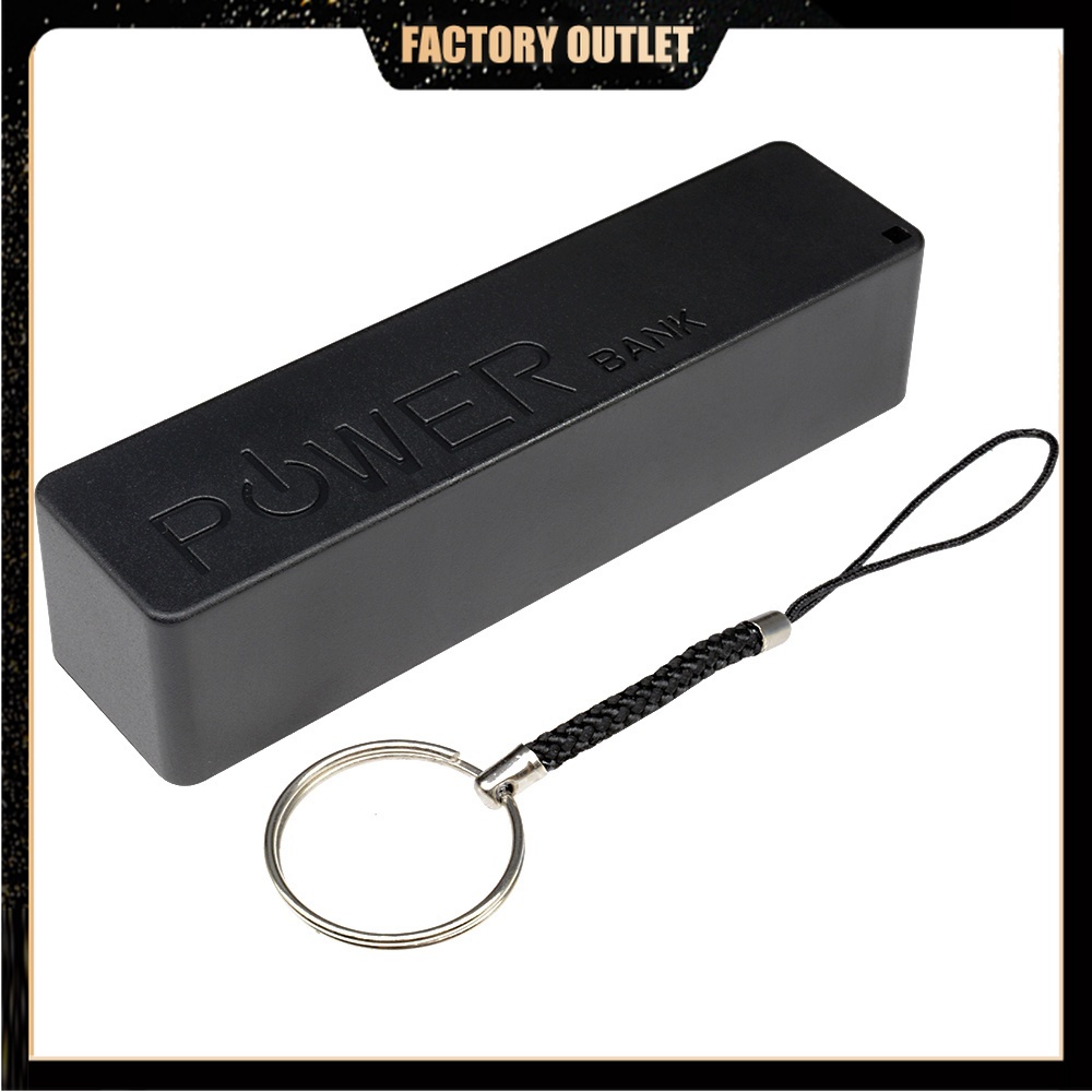 USB Power Bank Case Kit 18650 Battery Charger DIY Box Black Battery