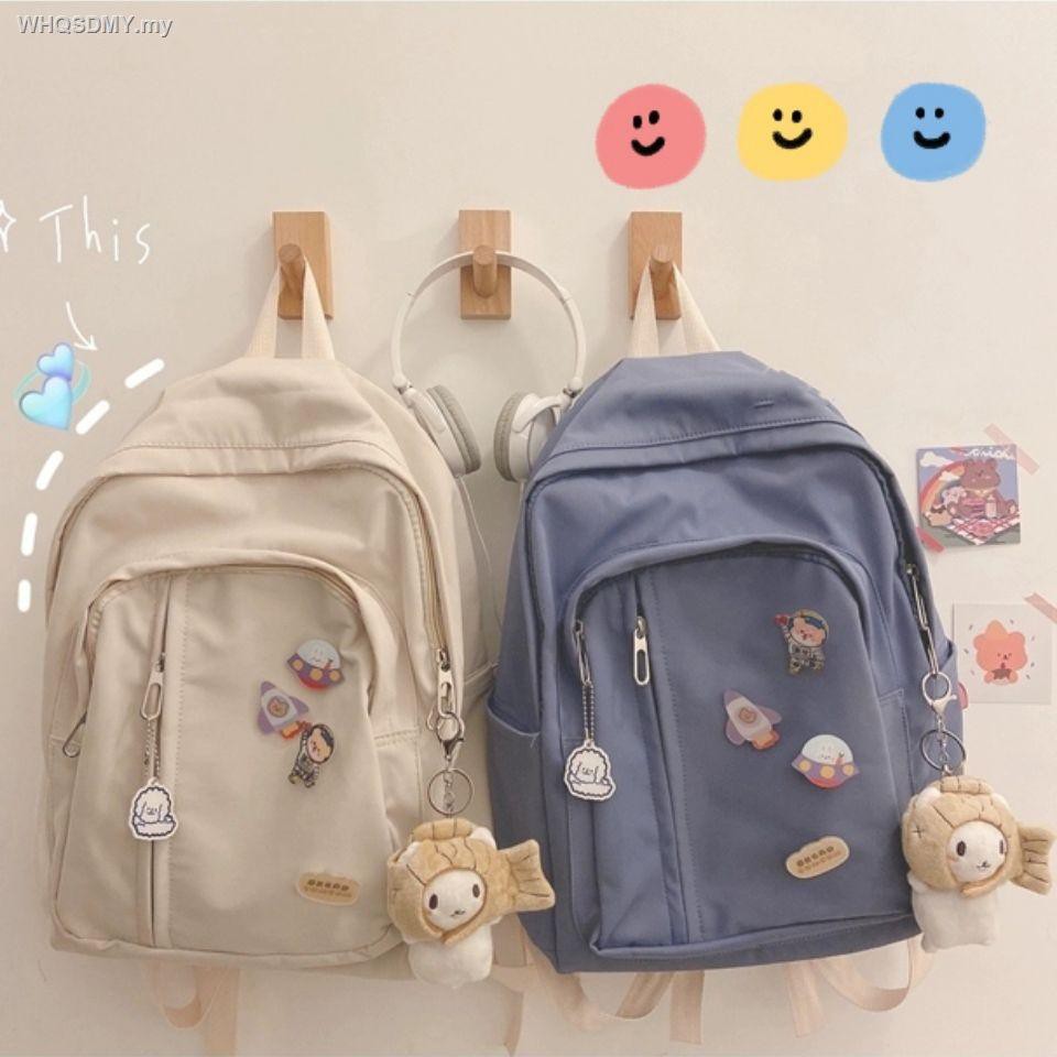 ₪Schoolbag female Korean version of Harajuku ulzzang college student backpack Japanese cute