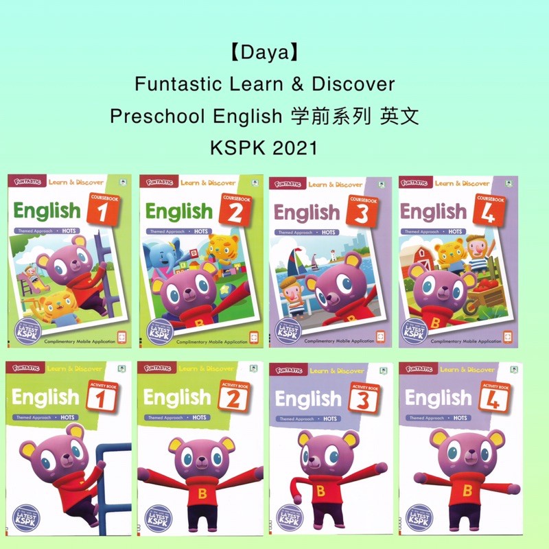 【DAYA】Funtastic Learn and Discover Preschool English 学前系列 英文 Prasekolah