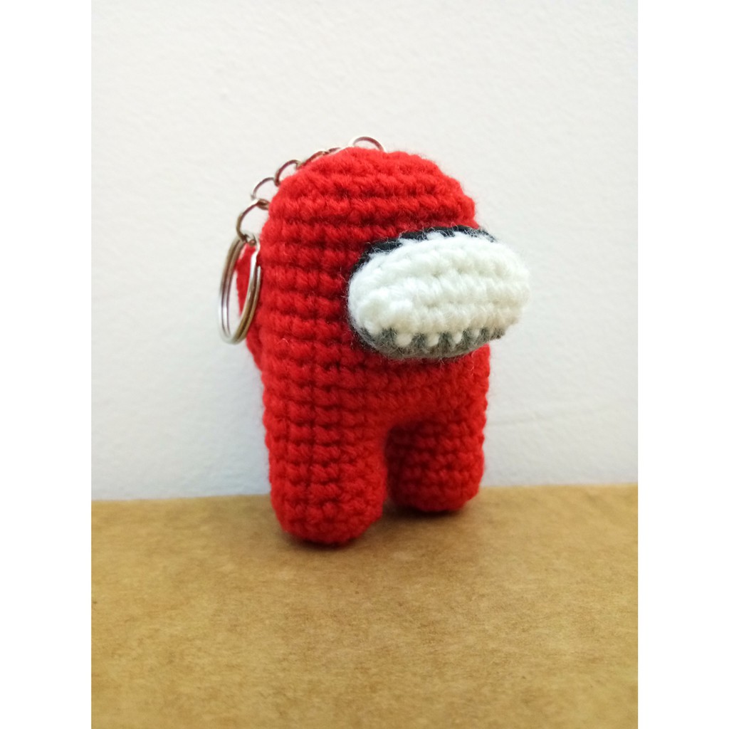 Among us keychain (crochet/amigurumi) Shopee Malaysia