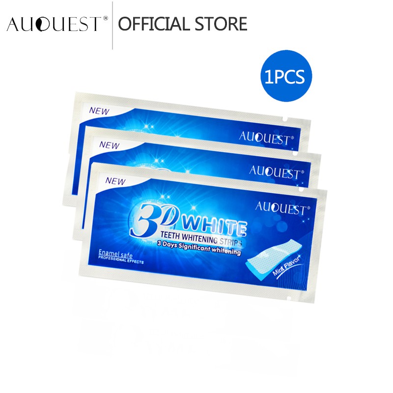 AuQuest 1PCS 3D Teeth Whitening Strips Dental Perfect Smile Remove