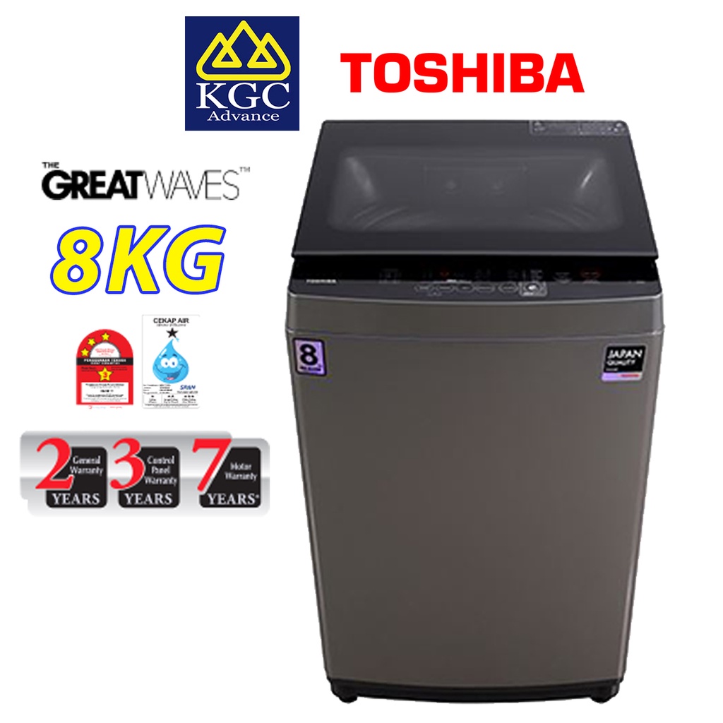 Toshiba (8KG) Washer Top Load Washing Machine AWJ900DM (SG) Shopee
