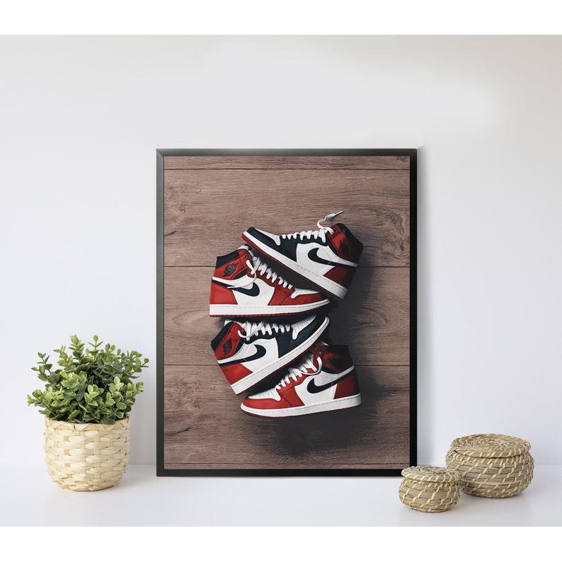 💥READY STOCK💥Nike Air Jordan 1 Sneakers Wall Art Print Poster iconic