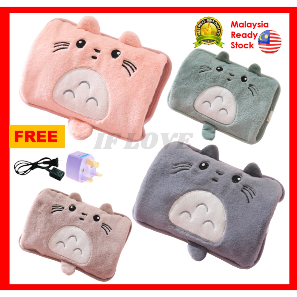 Portable Ball Eye Totoro Hot Water Bag Warm Water Bag Period Hot Water Bag Electric Hot Bag for