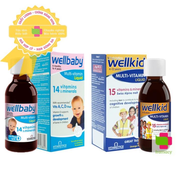 Wellbaby multivitamins for babies (6 months 4 years old) / Wellkid (4