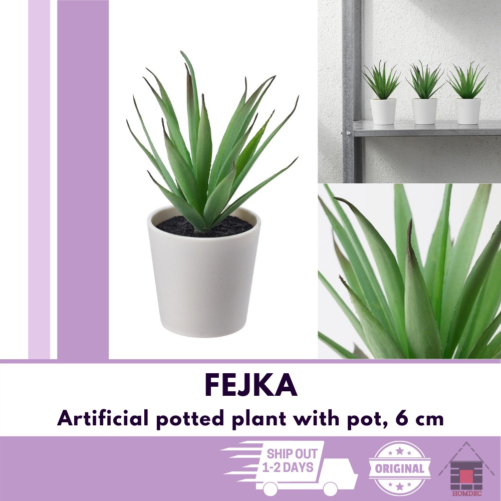 IKEA FEJKA Artificial potted plant with pot, in/outdoor Succulent, 6 cm