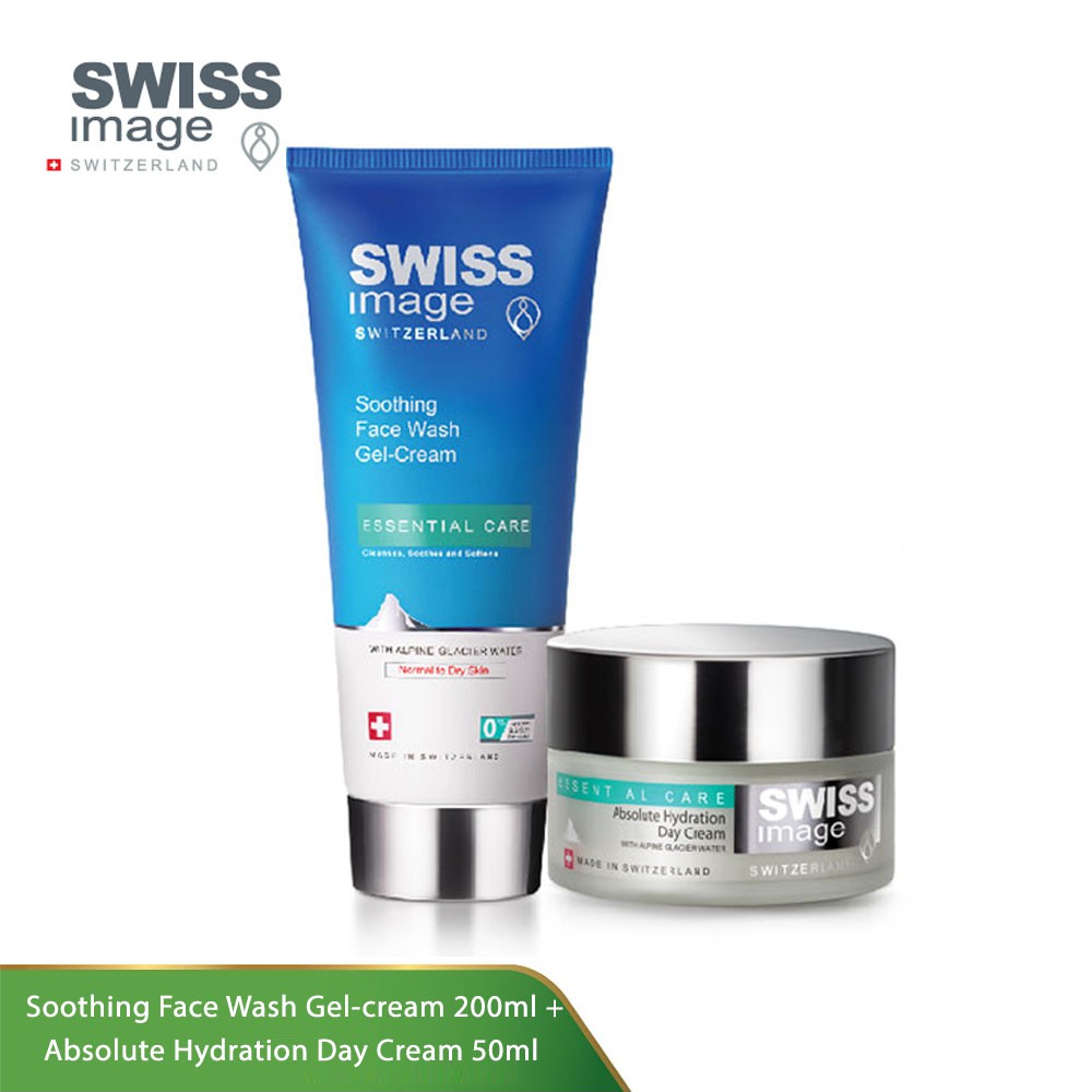 Swiss Image Essential Care Soothing Face Wash GelCream + Absolute