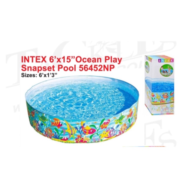 INTEX 6’x15” Ocean Play Snapset Pool Shopee Malaysia