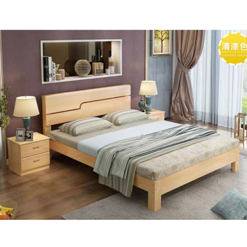 🌷🌷Tatami Bed Frame With Drawer Type B (Made From Solid Pine Wood)🌷🌷