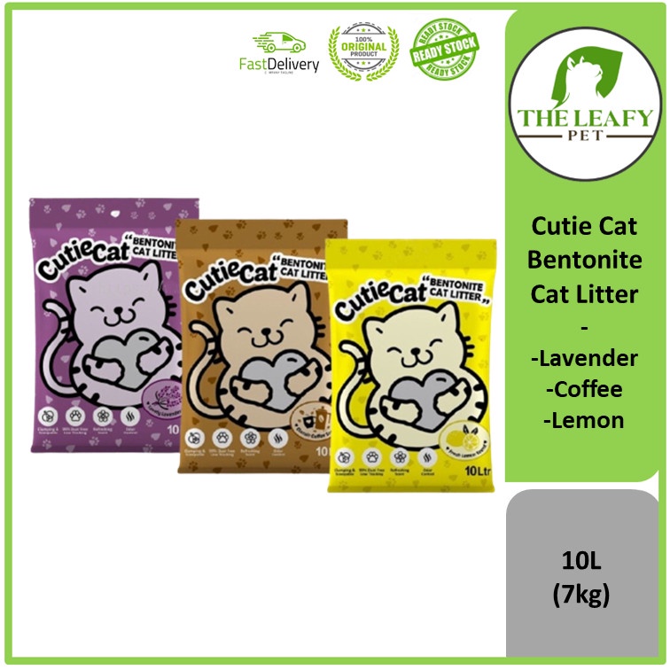 Cutie Cat Bentonite Cat Litter ( Coffee / Lavender / Lemon ) 10L
