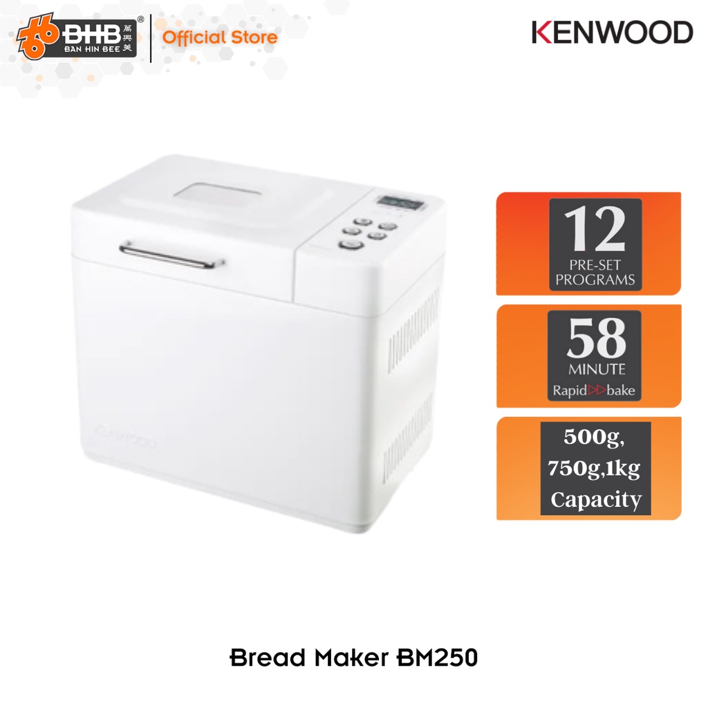 Kenwood Bread Maker BM250 (White) (Bread maker, bread) Shopee Malaysia
