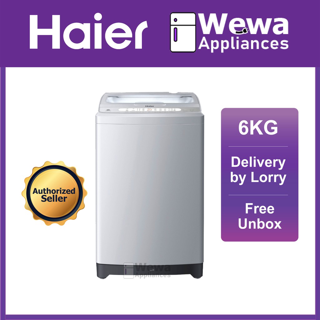 Haier 6KG Fully Auto Top Load Washing Machine Mesin Basuh HWM60M1201 Shopee Malaysia