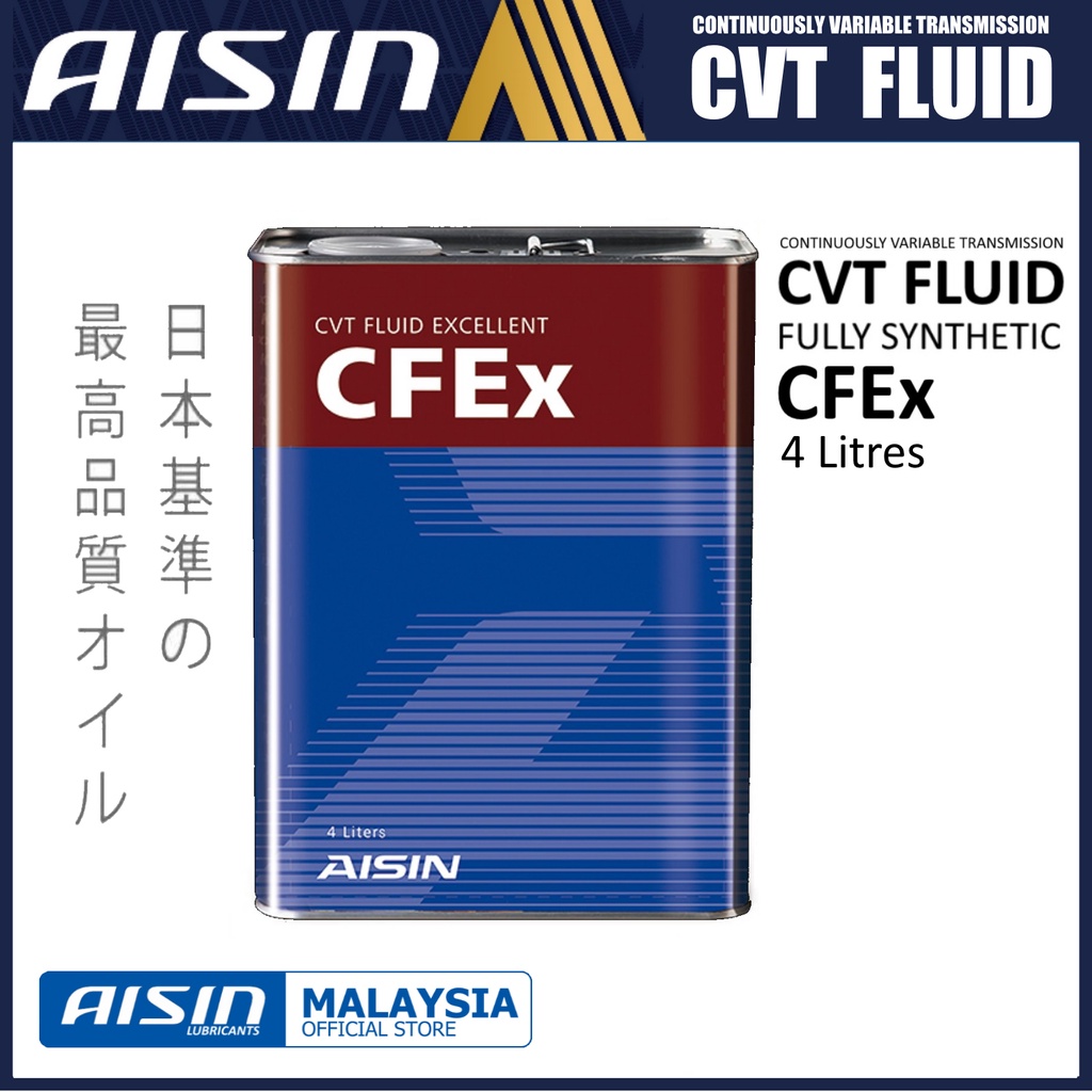 Aisin น้ำมันเกียร์ สำหรับ Cvt Aisin Cfex Transmission Fluid ขนาด 4 ลิตร