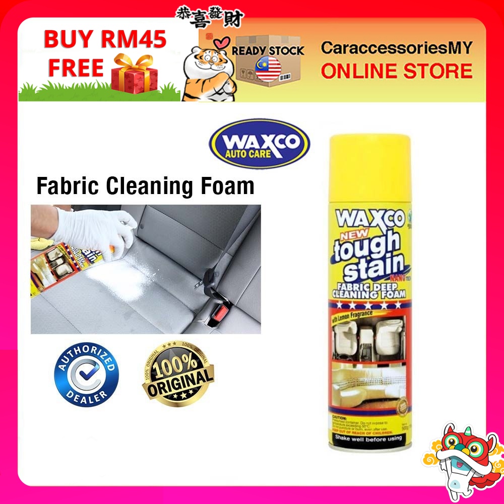 Waxco tough stain fabric deep cleaning foam with lemon fragrance 500G