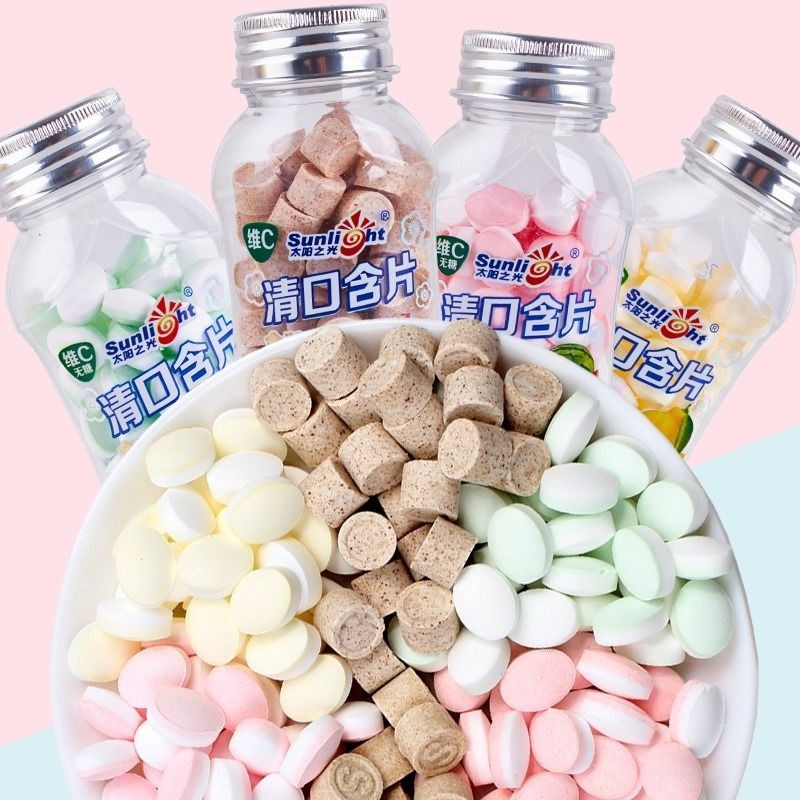 Sunlight Vitamin C Refreshing Lozenges 38g Fresh Breath Chewing Gum Kissing Candy Mint Cool