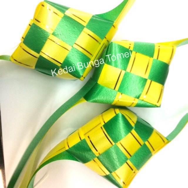 Ketupat hiasan pp ribbon (each)minimum 15pcs and above Shopee Malaysia