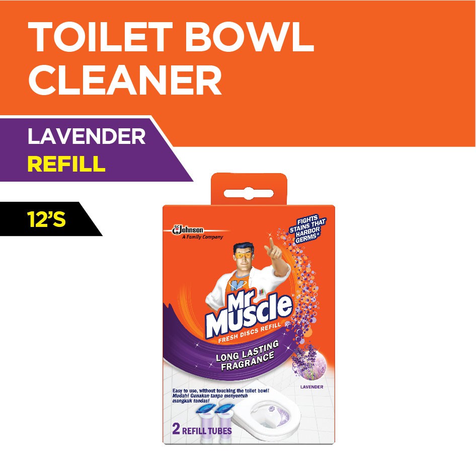 Mr Muscle Fresh Discs Lavender Fresh Discs Refill (12's) Shopee Malaysia