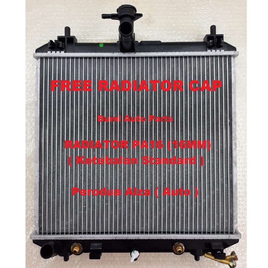 FREE CAP Radiator Perodua Alza Auto Tangki Air Kereta Ketebalan PA16