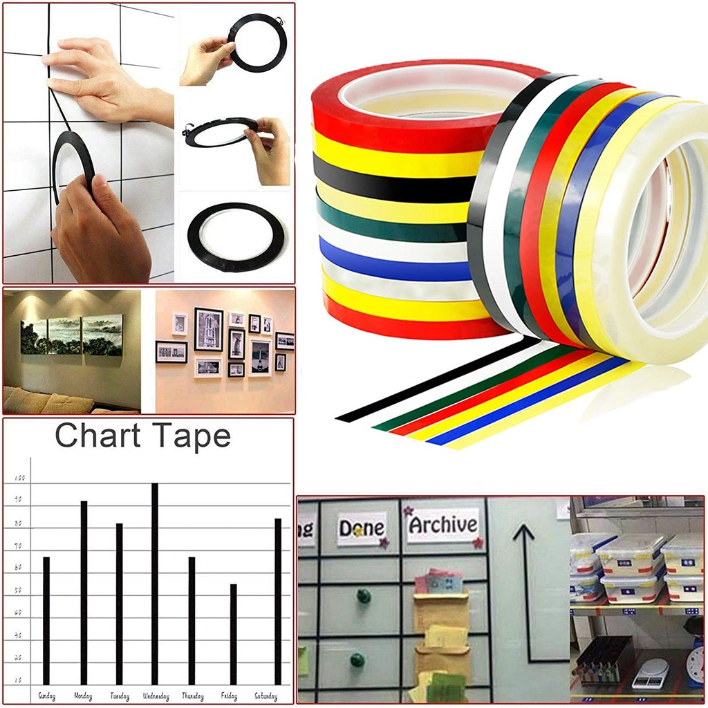 Whiteboard Line Tape (3mmx35m/5mmx30m) Ready Stocks (Whiteboard Tape