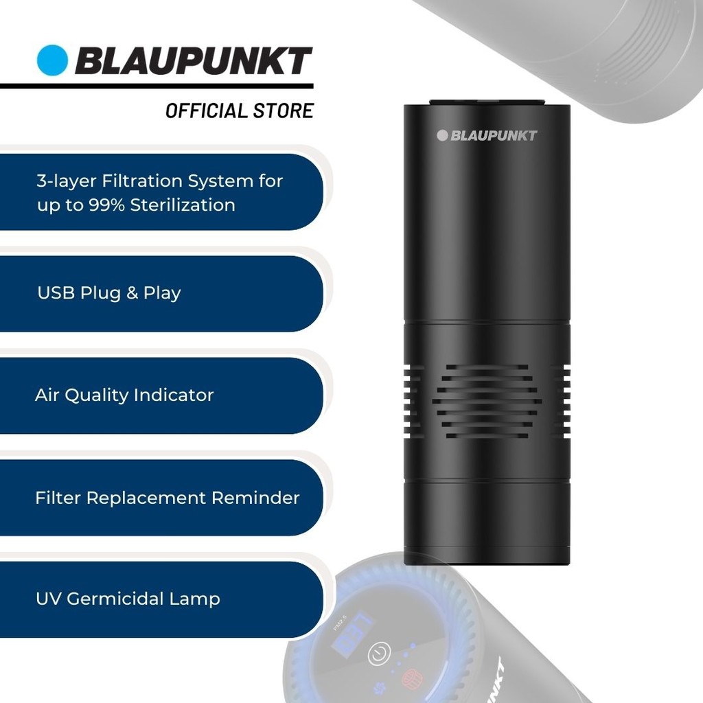 Blaupunkt Air Purifier AirPure AP 1.1 HEPA & Activated Carbon Filter