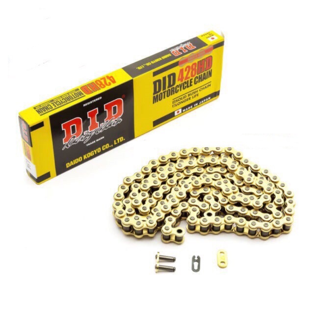 DID D.I.D Motorcycle Chain Gold Color 415124 415132 LC135 Y15ZR RS150
